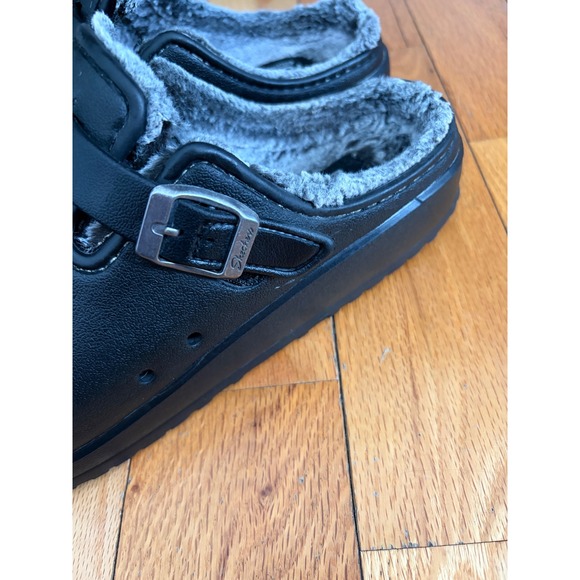 Skechers Foamies Cali Breeze Lined Clog Womens Slip On Size 8 Black - Picture 3 of 7